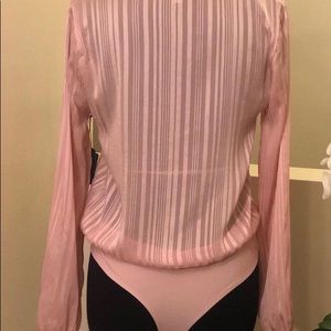 Pink Shadow Stripe bodysuit